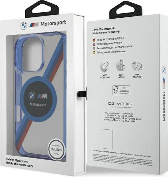 Image du produit BMW BMHMP16L23HTPUT iPhone 16 Pro 6.3" przezroczysty/transparent hardcase Motosport IML Circle Ma (Apple iPhone 16 Pro)