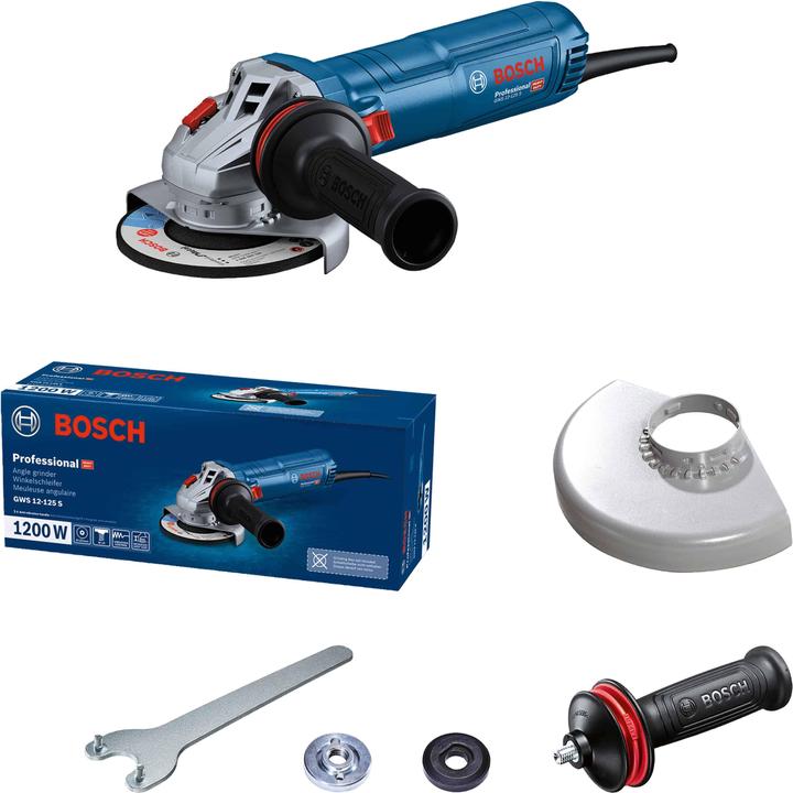 Bosch Professional SZLIFIERKA KĄTOWA 125mm 1200W GWS 12-125 S (125 mm)