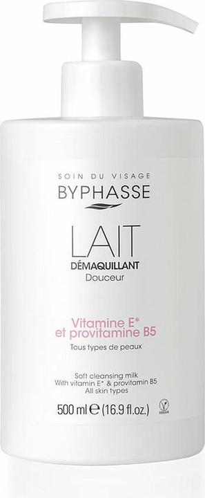 Byphasse Leche Desmaquillante Douceur Vitamina e y Provitamina B5 500ml (Lozione detergente, 500 ml)