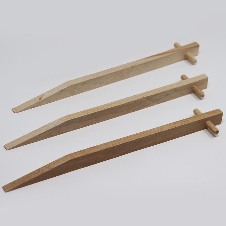 Produktbild Aquagart 100 Erdanker aus Buchenholz I Holz Bodenanker Holzpock Befestigungsanker
