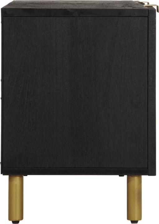 Actual product image VidaXL TV cabinet Lowboard TV cabinet TV table black wood-based material (105 x 33 x 46 cm)