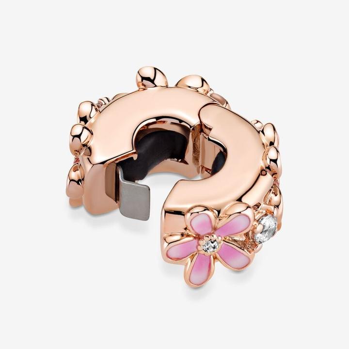 Actual product image Pandora Daisy Flower (Rose gold, Enamel)