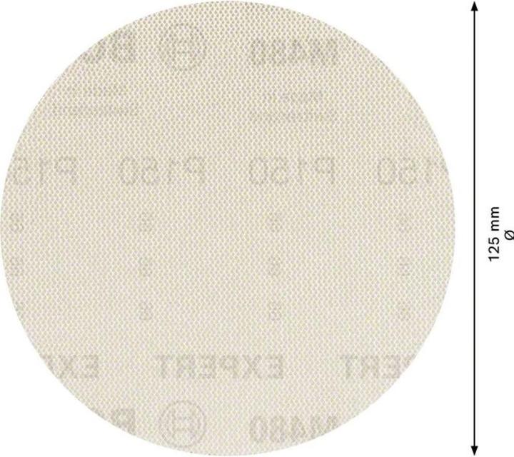 Immagine prodotto Bosch Professional Zubehör EXPERT M480 Rete di levigatura per levigatrice rotorbitale, 125 mm, G 150, 5 pezzi (150)