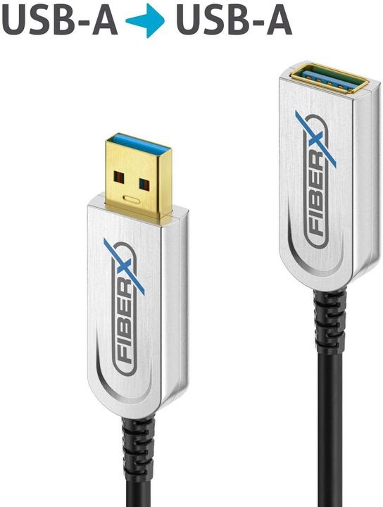 Purelink FiberX Series - USB 3.1 Glasfaser Verlängerungskabel - 25m (25 m, USB 3.2 Gen 2)
