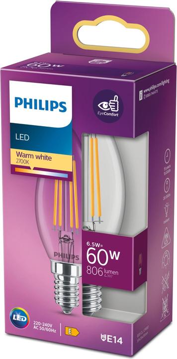 Produktbild Philips Lampe (E14, 6.50 W, 806 lm, 1 x, E)