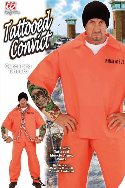Actual product image Widmann Costume Tattooed Prisoner (M)
