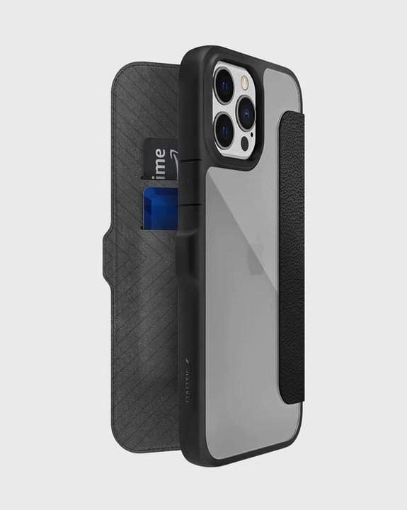Produktbild Raptic iPhone 15 Pro - Urban Folio schwarz - Outdoor Flip Etui (Apple iPhone 15 Pro)