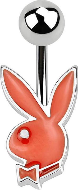 Immagine prodotto Star Piercing Micro Banana Silver Ball e Playboy Bunny Red (Acciaio chirurgico 316L)