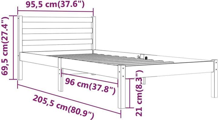 Actual product image VidaXL Kordula (90 x 200 cm)