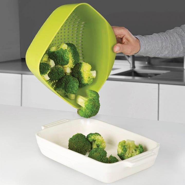 Produktbild Joseph Joseph Sieb quadratisch, stapelbar, gross, weiss, 19x20.5x11.4 cm (19.10 cm)