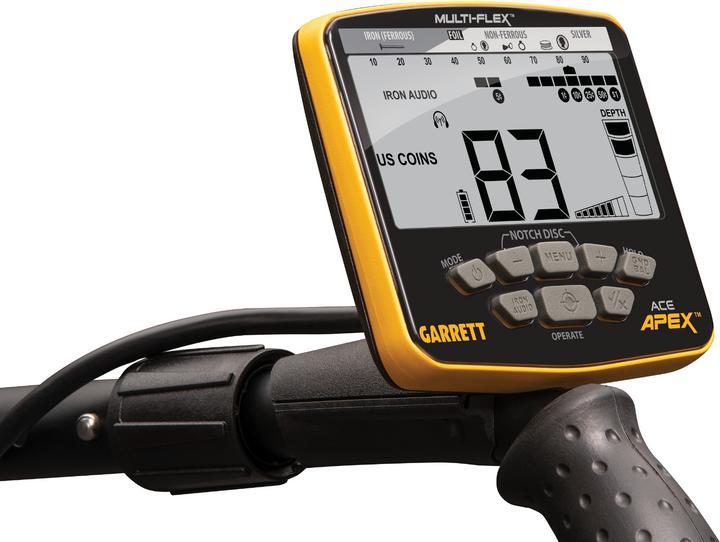 Actual product image Garrett Ace APEX metaaldetector met Z-Lynk hoofdtelefoon