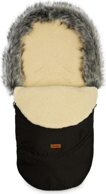 Produktbild Sensillo Kinderwagenabdeckung, ESKIMO, Wolle, 100x46, schwarz, 8340