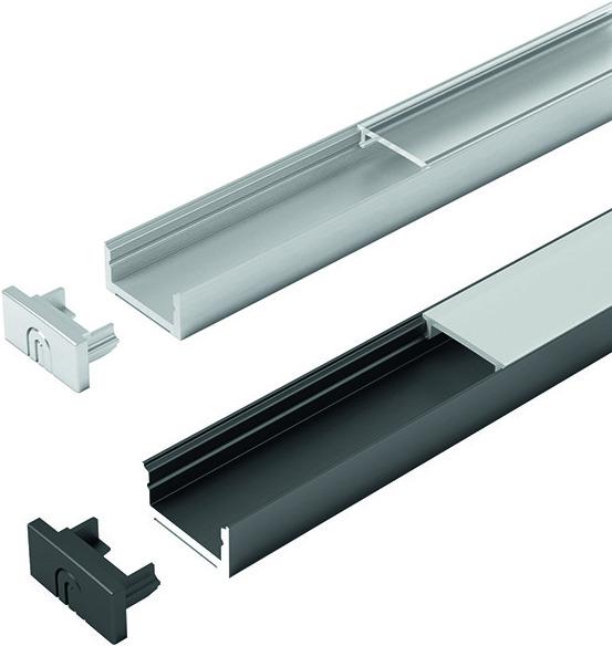 Halemeier LED Ein-/Anbauprofile ChannelLine D2 mit Lichtblende