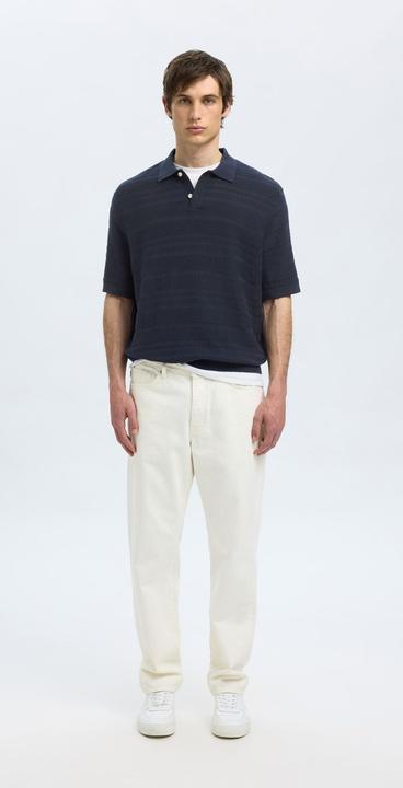 Image du produit Selected Homme Textured Polohemd aus Strick (S)