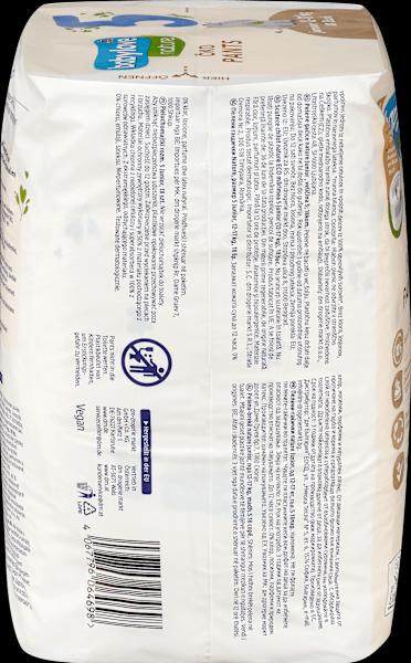 Valeurs nutritives et ingrédients dm babylove nature Pants (Taille 5, Pack, 18 pièce(s))