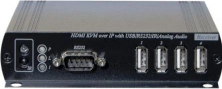 Image du produit Exertis Connect Extender matrice KVM Over IP, récepteur, jusqu'à 150 m, HDMI / USB