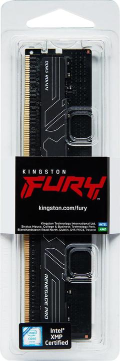 Image du produit Kingston Fury Renegade Pro EXPO 32 Go, DDR5, 5600MT/s, CL28, overclockable, ECC, AMD EXPO, RDIMM Server-Class (1 x 32GB, 5600 MHz, RAM DDR5, R-DIMM)