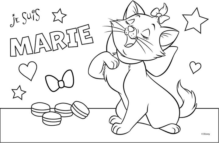 Immagine prodotto Disney Modelli da colorare di gatti Marie con stencil e foglietti adesivi
