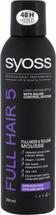 Produktbild Syoss Full Hair 5 Fullness Volume Mousse Tuzici Pena (250 ml, Volumenschaum)