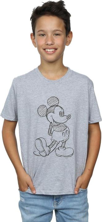 Actual product image Disney Boys Mickey Mouse Sketch Kick T-Shirt (140, 146)