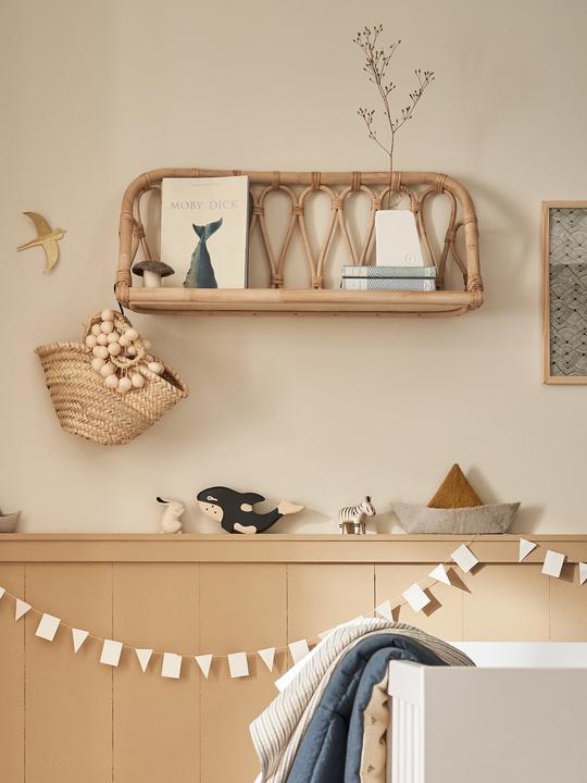 Image du produit Vertbaudet Étagère murale en rotin pour chambre d'enfant
