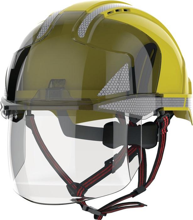 Immagine prodotto Casco da arrampicata industriale EVO® VISTAshield® Dualswitch™ giallo/fumo ABS (Taglia unica)