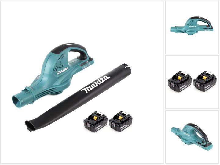 Actual product image Makita DUB 361 T 2x 18 V / 36 V battery-powered leaf blower + 2x BL 1850 5 Ah / 5000 mAh battery (Rechargeable battery operated, Leaf blower)