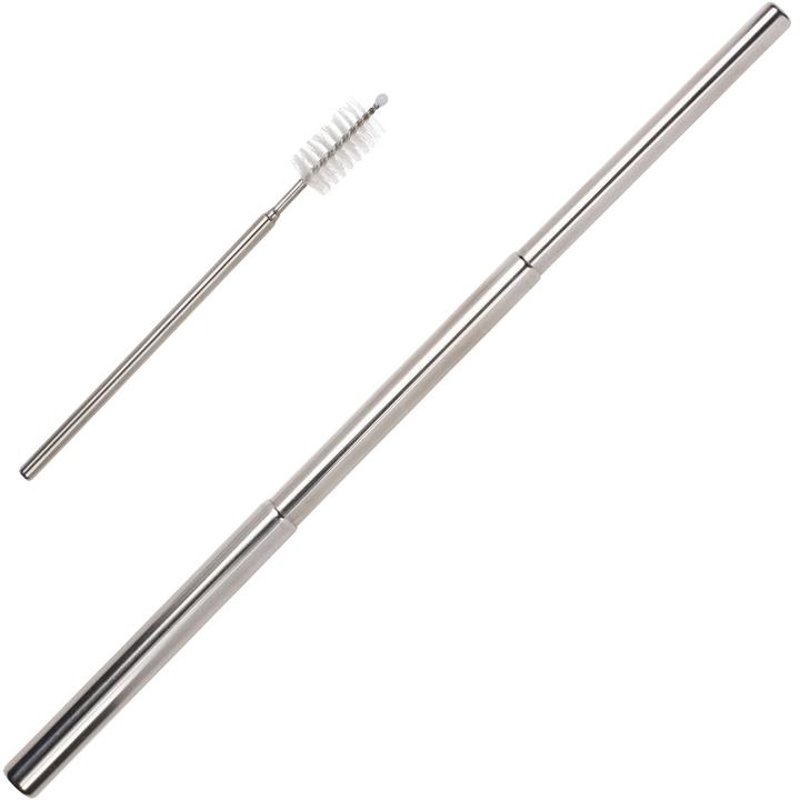 Actual product image Out of the blue Metal drinking straw tube extendable (1 x)