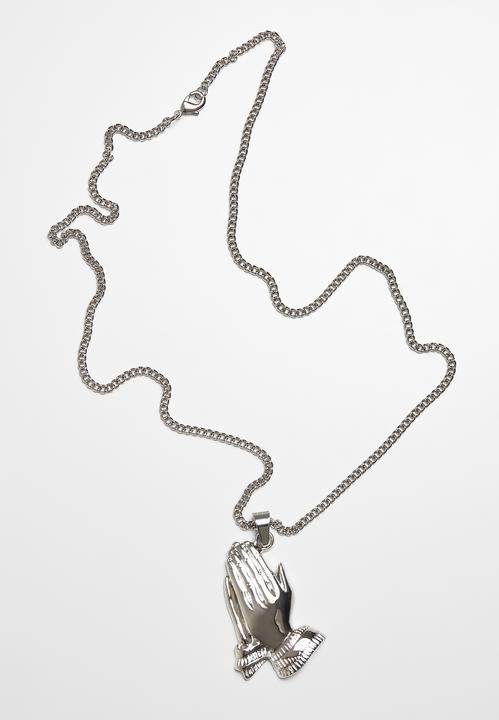 Produktbild Urban Classics Pray Hands Necklace (40% Eisen, 60% Zink)