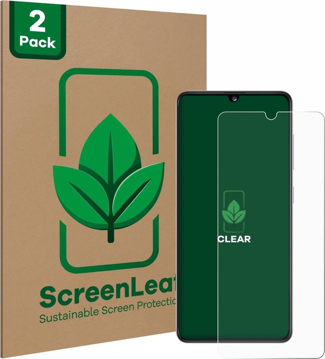 Actual product image ScreenLeaf Protective film sustainable screen protector screen protector film clear transparent (2 Piece, Samsung Galaxy A41)