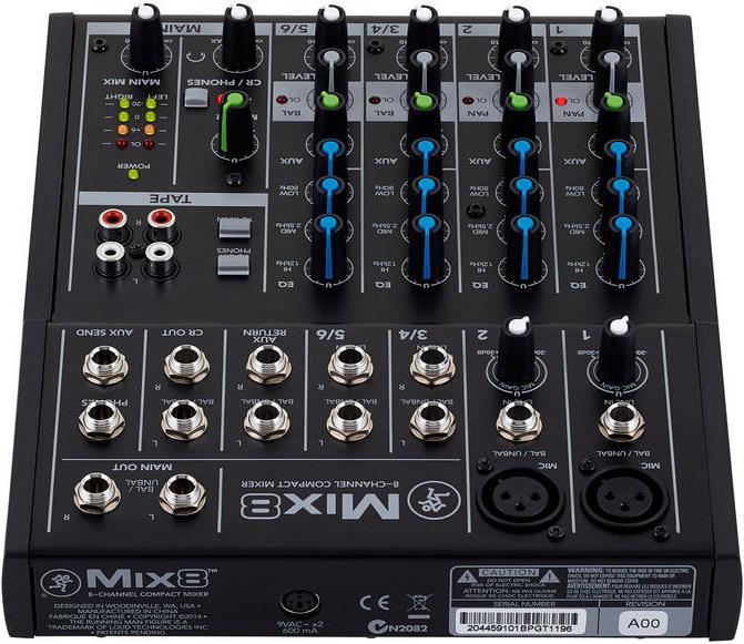 Image du produit Mackie Mix8 (Studio et mixeur live)