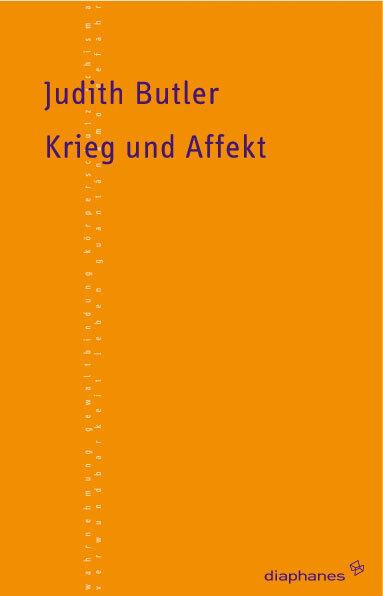 Immagine prodotto Butler:Krieg und Affekt (Tedesco, Maggiordomo Giuditta, 2009)