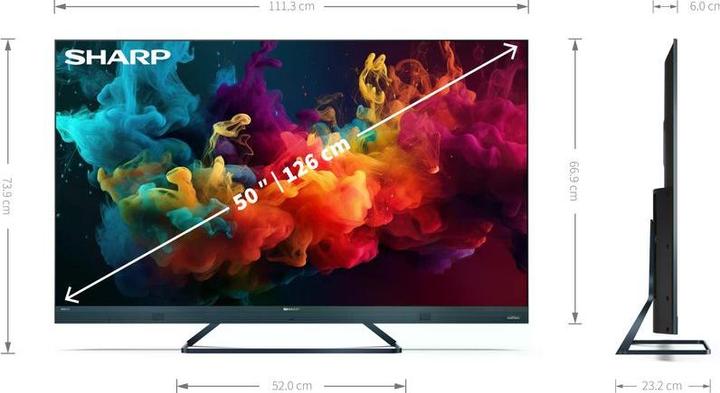 Immagine prodotto Sharp 50FQ5EG (50", QLED, 4K, 2023)