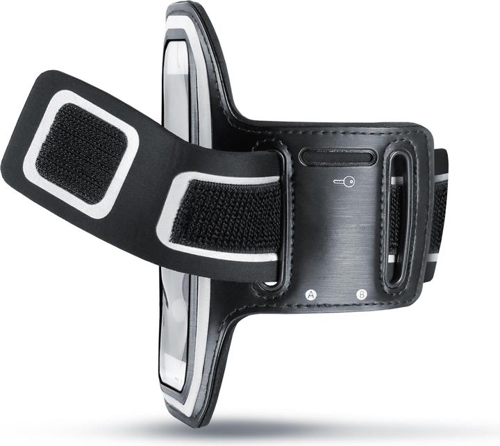 Produktbild Arendo Smartphone Fitness Armband für 4,7" Smartphones, Schlüsselfach, Reflektorstreifen