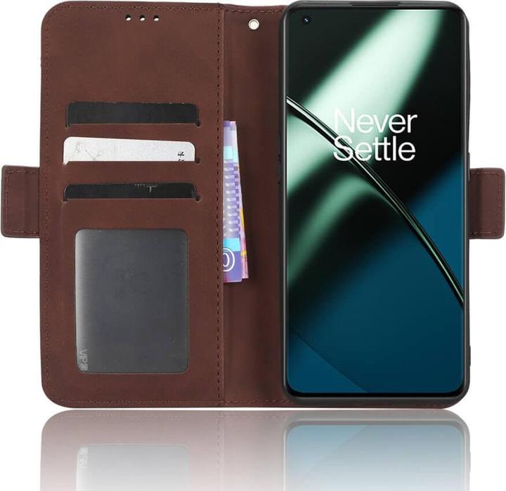 Produktbild Cover-Discount One Plus 11 - Etui mit vielen Kartenfächer braun (OnePlus 11)