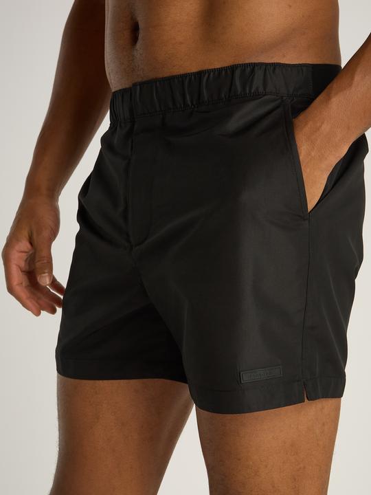 Produktbild Calvin Klein Medium Double Waistband Heren Zwembroek - Zwart - Maat L (L)