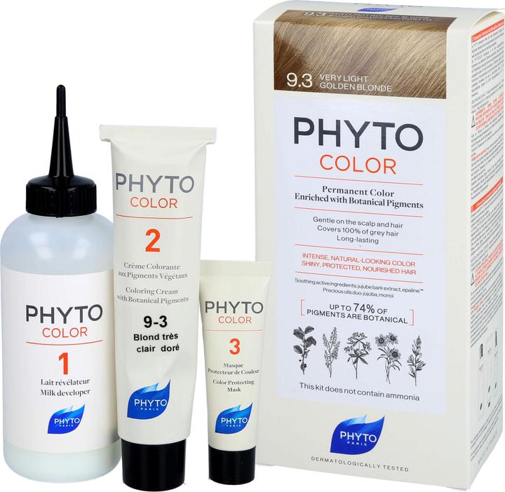 Actual product image Phyto Phytocolor Permanent Colour (9.3 very light golden blonde)
