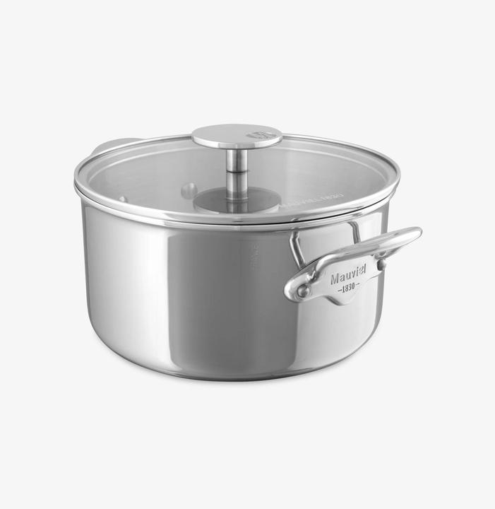 Mauviel Casseruola alta M'COOK color argento (24 cm, Pentola)