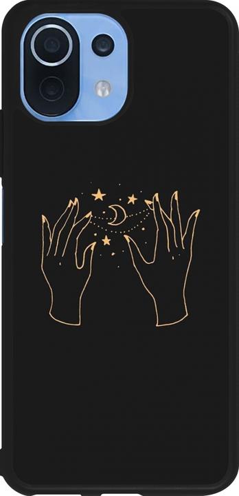 Produktbild PhoneLook Hülle Silikon schwarz Grey magic hands (Xiaomi Mi 11 Lite 5G)