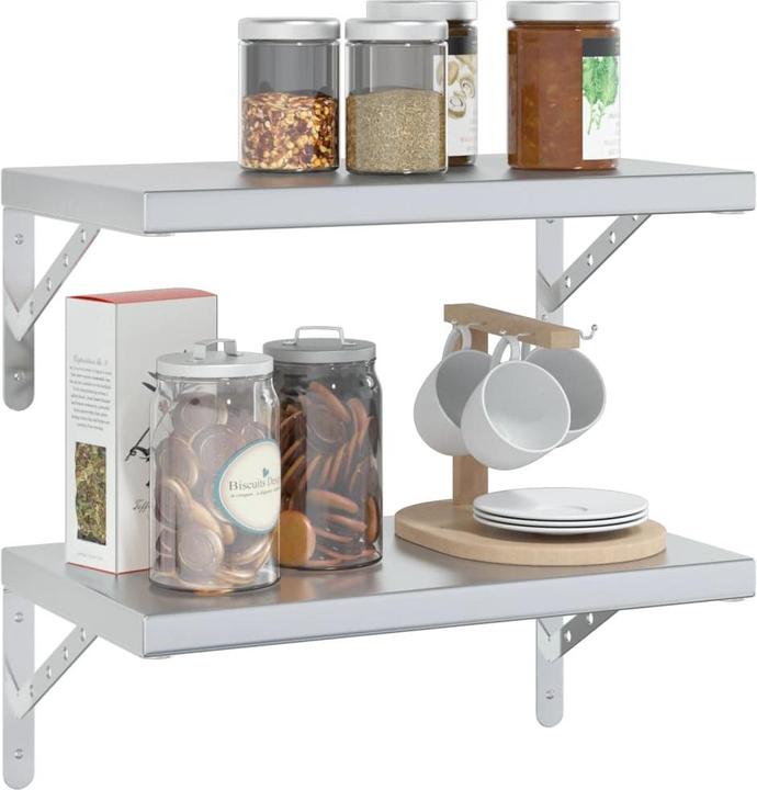 Actual product image VidaXL Wall shelves 2 pcs. Noble (50 x 30 x 3 cm)