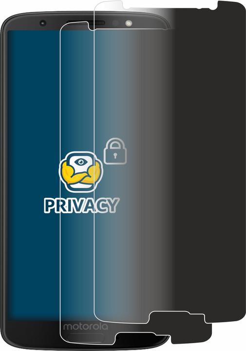 Productafbeelding BROTECT Anti-spionnetje privacyfolie Beschermfolie tegen blauw licht (2 Stuk, Motorola Moto G6)