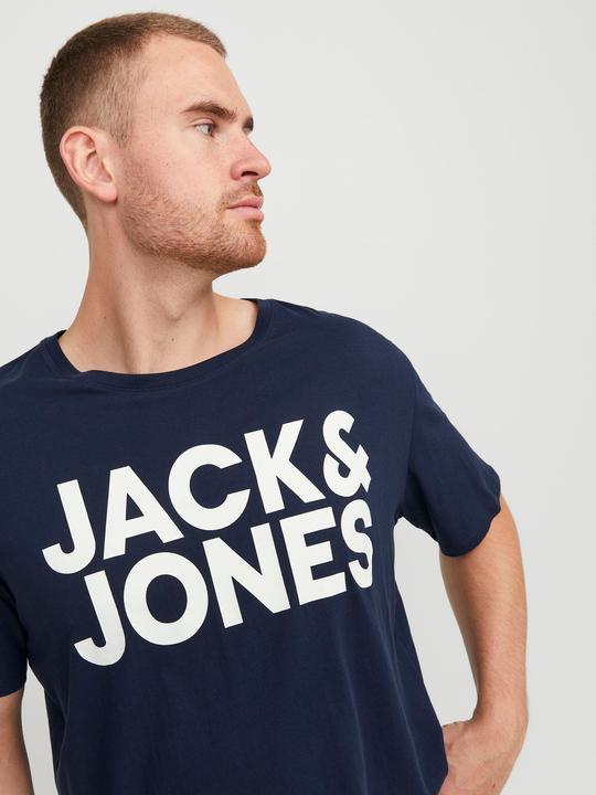 Actual product image Jack & Jones Logo print plus size t-shirt (8XL)