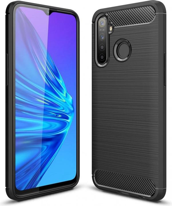 Actual product image Screenguard Realme 5 Cover Carbon Brushed Soft TPU (Realme 5)