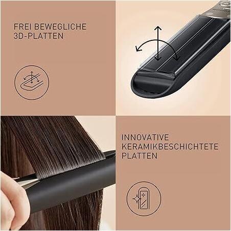 Produktbild Panasonic Haarglätter EH-HS0E-K825 Nanoe Anzahl Temperaturstufen 5, Ionenfunktion, Temperatur (max) 230 °C, Sc (Glätteisen)