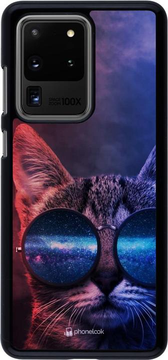 Immagine prodotto PhoneLook Copertina Occhiali da Gatto Rosso Blu (Samsung Galaxy S20 Ultra)