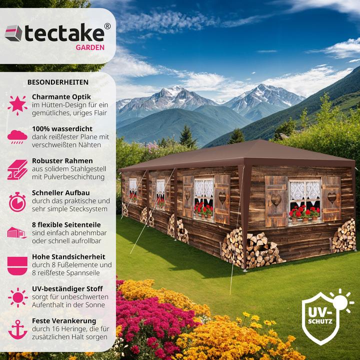 Actual product image tectake Alpine hut (900 cm, 300 cm)