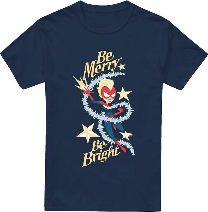 Immagine prodotto Captain Marvel Be Merry Be Bright Maglietta Uomo (3XL)