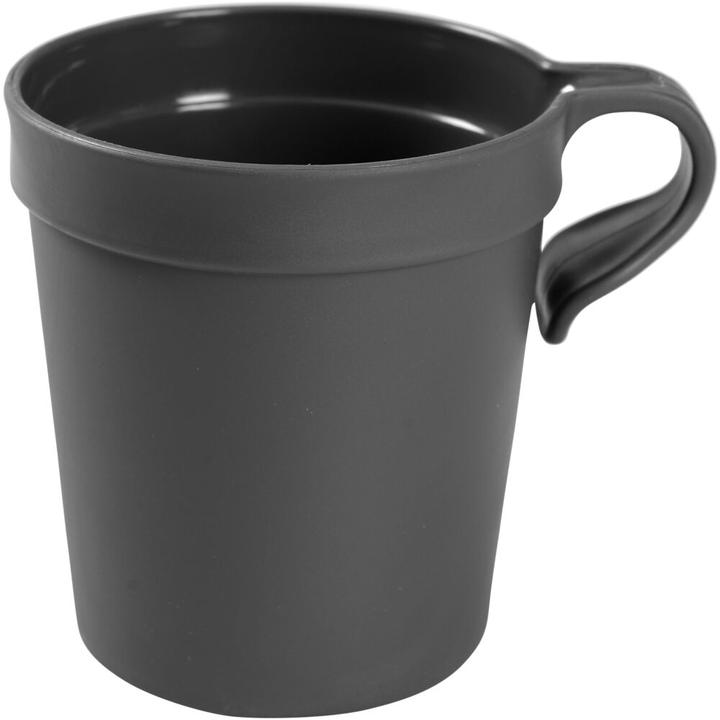 Abena Mehrweg Tasse mit Henkel, 25 cl, schwarz, PP (300 ml, 12 x)