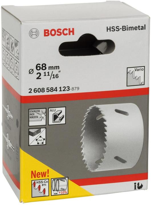 Actual product image Bosch Professional Hole saw HSS bimetal for standard adapter, 68 mm, 2 11/16-in. (68 mm)