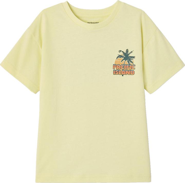Vertbaudet Jungen T-Shirt mit Motiv vorn und hinten, mit Recycling-Baumwolle